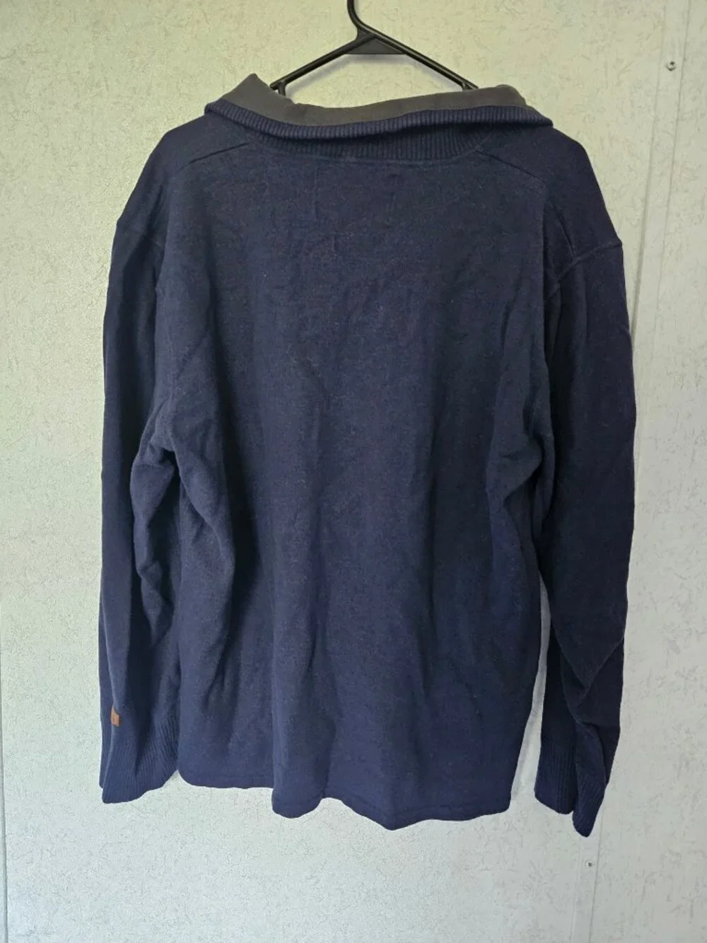 The North Face Men’s XL Navy Quarter Zip Pullover Fleece Collar Sweater